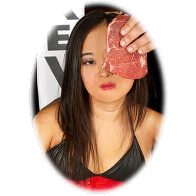 Competitive eater, Mary Bowers raises the steaks on the competitition