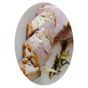 Pork Tenderloin with Rosemary Spice Applesauce